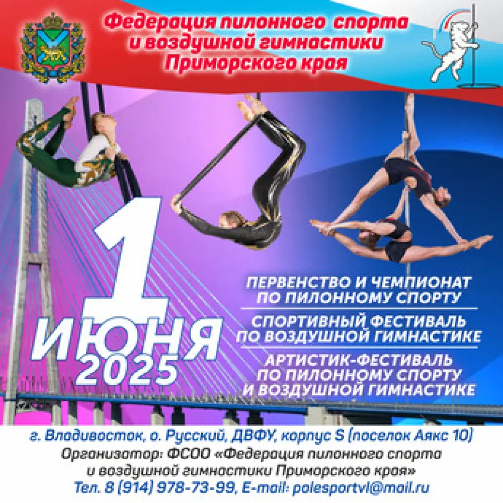 Фестиваль Приморского края по пилонному спорту и воздушной гимнастике