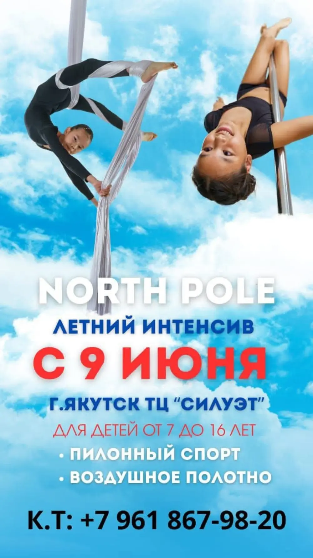 Интенсив по воздушной гимнастике и пилонному спорту "North Pole"