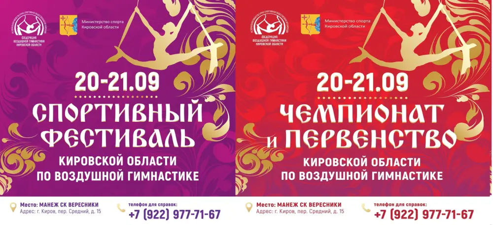 Чемпионат, Первенство и спортивный фестиваль Кировской области по воздушной гимнастике