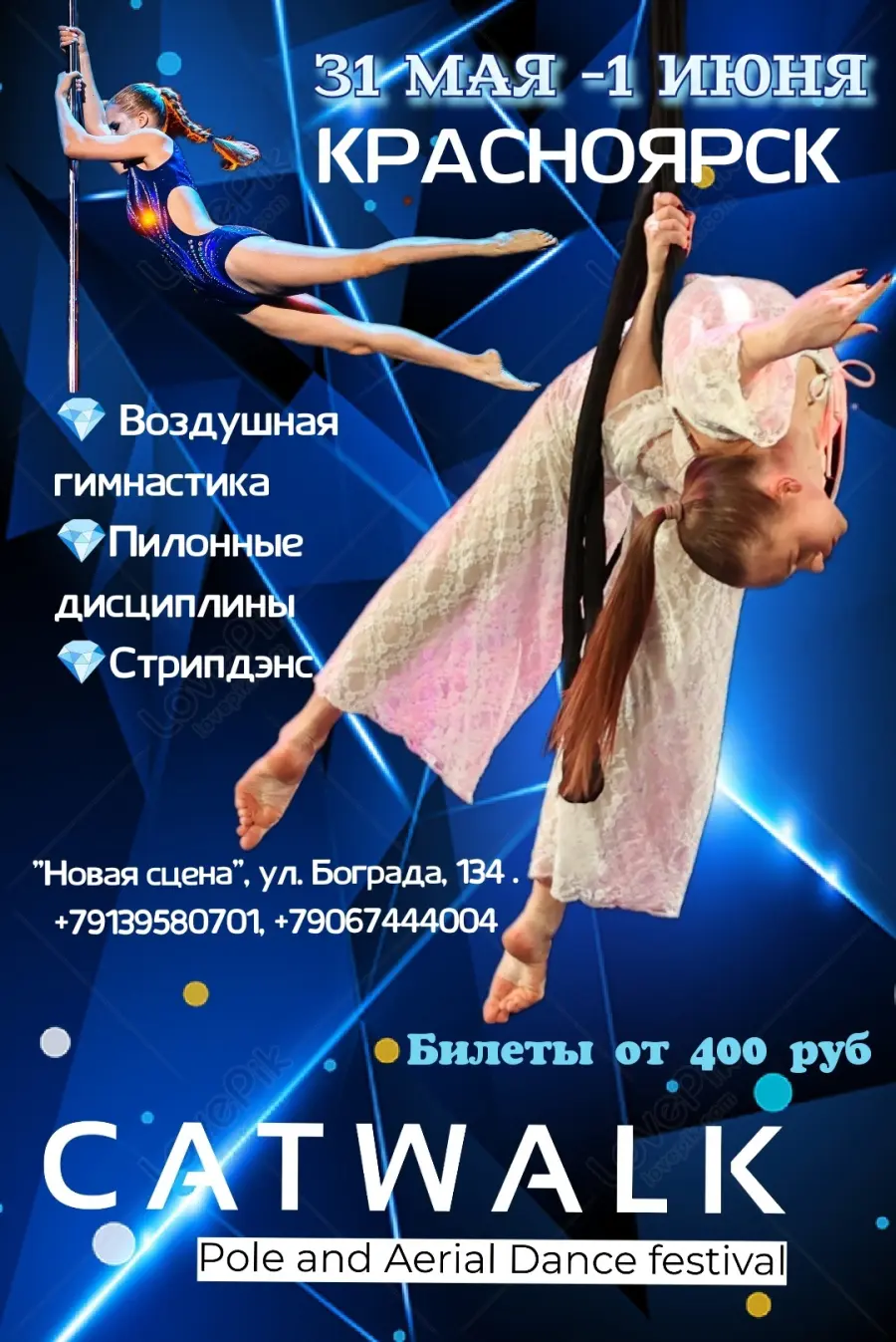 Фестиваль воздушной гимнастики и пилонного искусства Catwalk