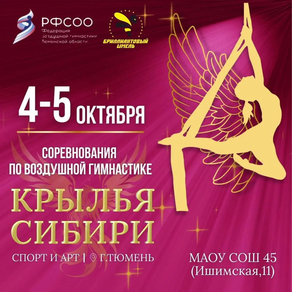 Соревнования по воздушной гимнастике "Крылья Сибири"