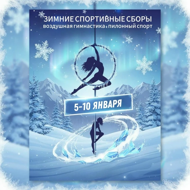 Зимние спортивные сборы по воздушной гимнастике и пилонному спорту