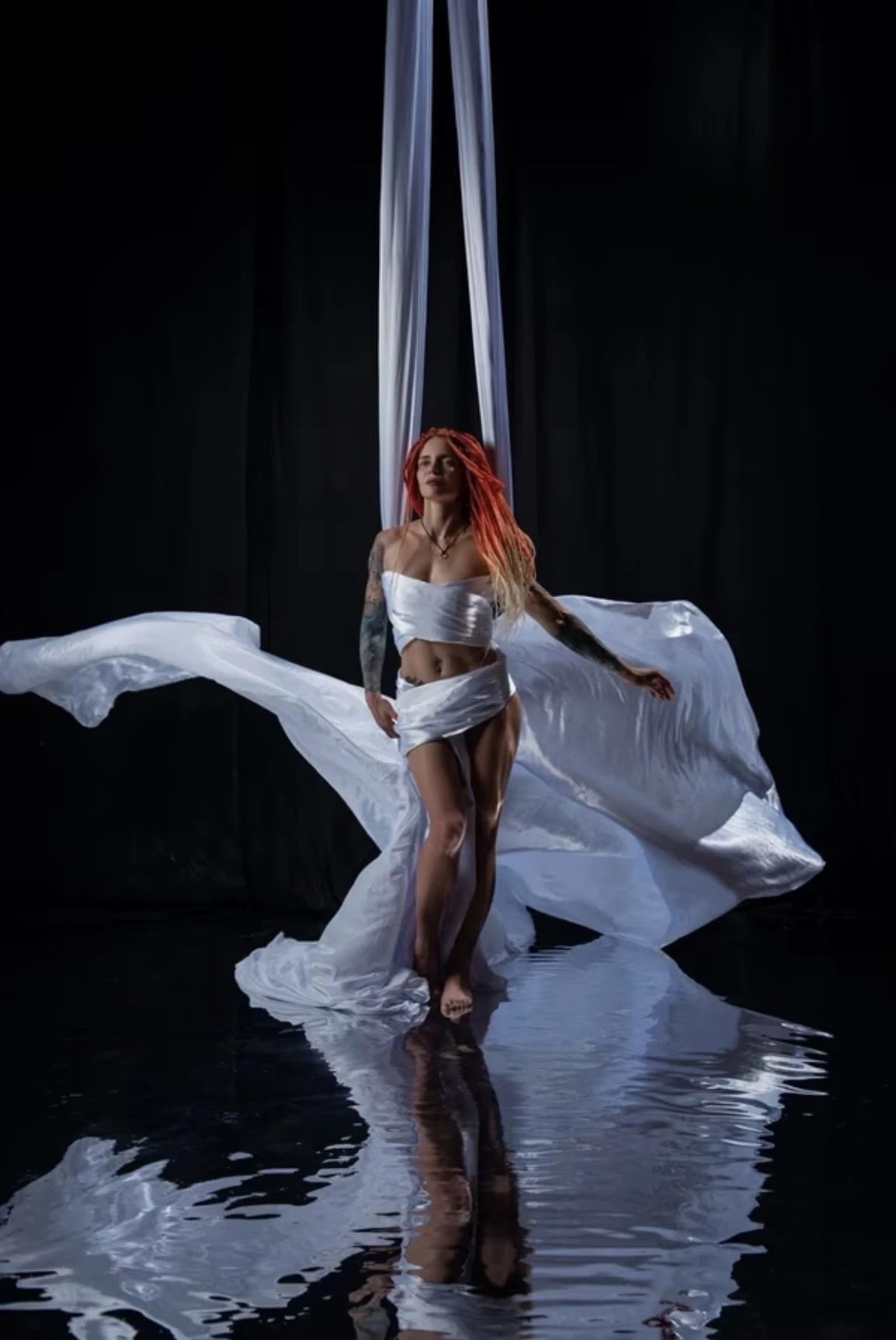 Мастер-класс «Силовые элементы на полотнах, кольце и стропах»